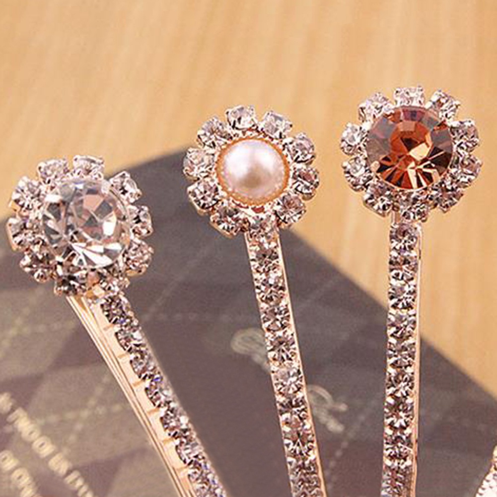 1 Kẹp Tóc Hình Hoa Hướng Dương Đính Đá Thời Trang Cho Nữ