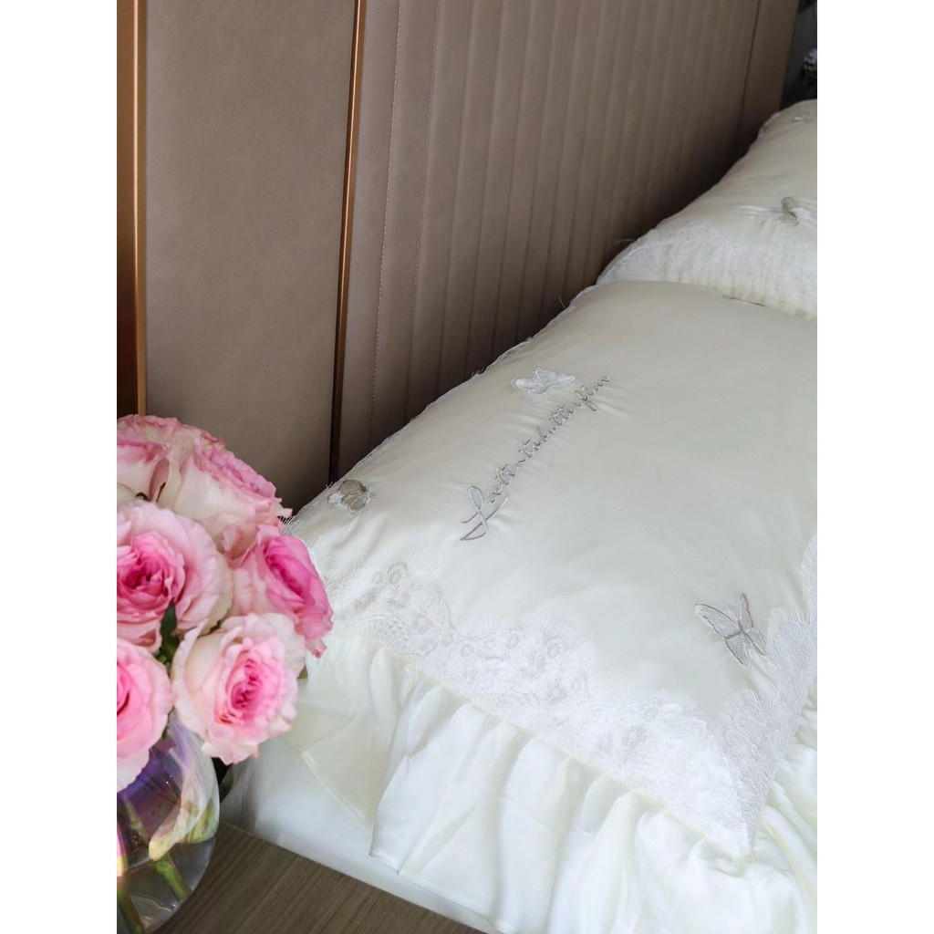 Bộ chăn ga êm ái mịn màng tencel bướm xinh