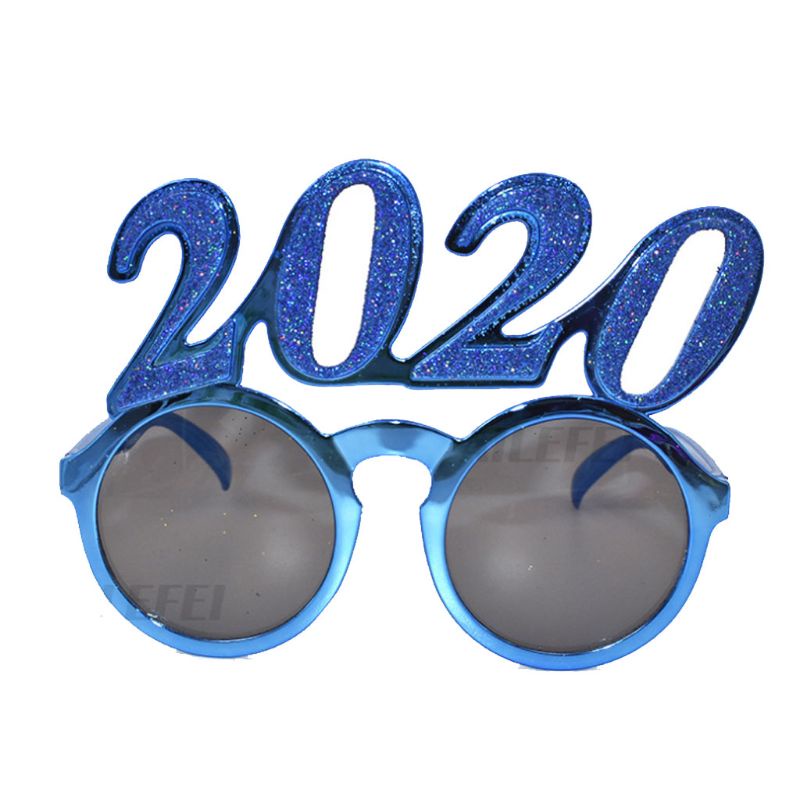 Mắt Kính Phối Kim Tuyến Vui Nhộn Mừng Năm Mới 2020