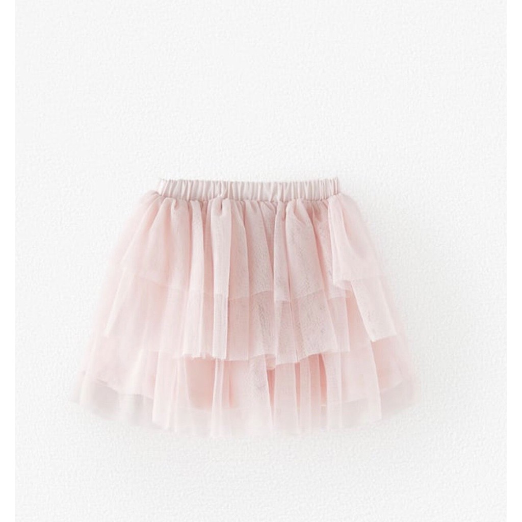 Chân váy Zara hồng bé gái
