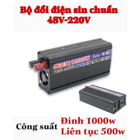 Bộ kích điện Đổi điện INVERTER sin chuẩn 1000W đổi từ 48V sang 220V - ZX 48V-1000W