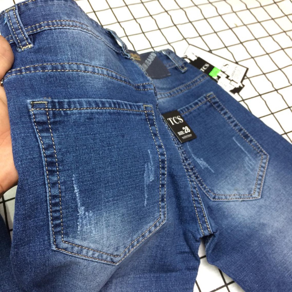 Quần jean nam co giãn ống 15-16cm JN2834