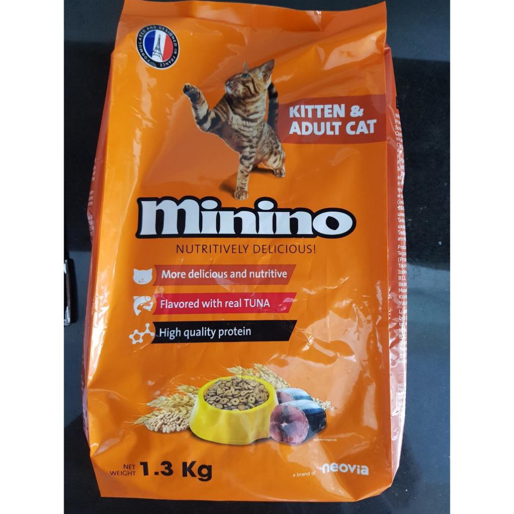 Thức ăn hạt cho mèo Minino - Gói 1.3 kg - Jpet Shop