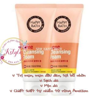 Dòng sữa rửa mặt HAPPY BATH CLEANSING FOAM