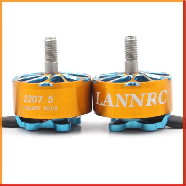 Động Cơ Không Chổi Than HOG Lannrc 2207.5 1750kv 1950kv 2550kv 3-6s 12n14p Cho Qva 210mm 230mm 250mm 5inch