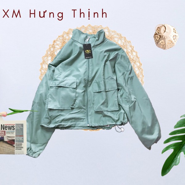 áo khoác nữ form lửng túi hộp trơn cá tính 0071