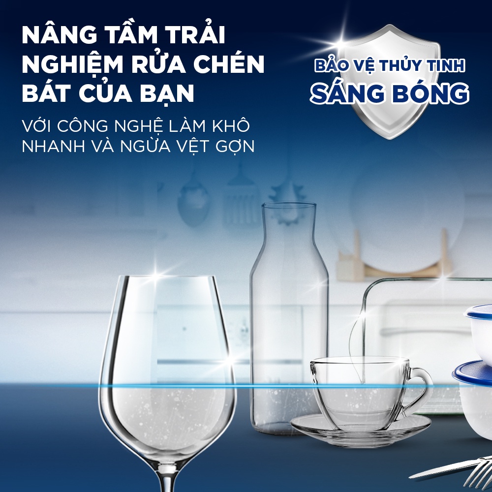 Nước Làm Bóng Chén Bát Finish Rinse & Shine Aid - chai 500ML