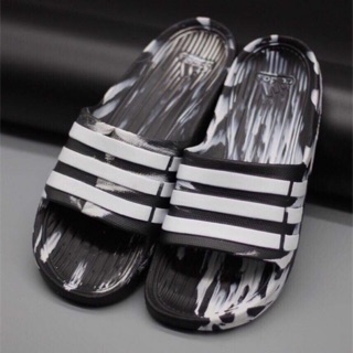 Dép đúc Adidas loang trắng đen siêu bền đẹp 💥💥💥