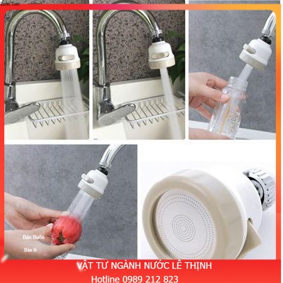 ĐẦU VÒI RỬA BÁT TĂNG ÁP XOAY 360 ĐỘ - 3 CHẾ ĐỘ -Tăng Áp lực Nước Cho Bồn Rửa Chén, Bồn Rửa Tay