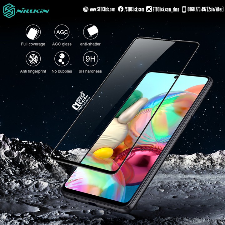 KÍNH CƯỜNG LỰC SAMSUNG GALAXY A71 NILLKIN 3D CP+MAX CHÍNH HÃNG [NEW SALEOFF]