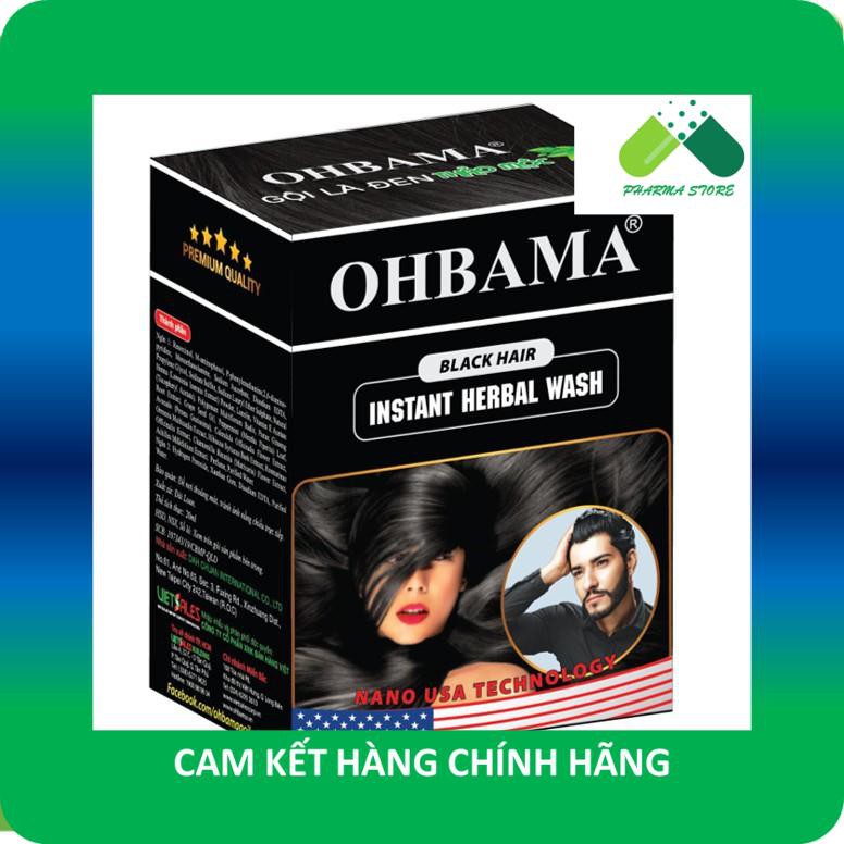 !!! [Mẫu mới] Dầu gội nhuộm tóc GỘI LÀ ĐEN OHBAMA / OBAMA [Gói 20ml]