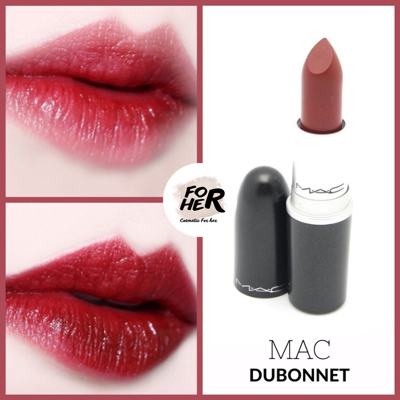 Son Mac 108 Dubonnet Màu Đỏ Nâu Lạnh cao cấp