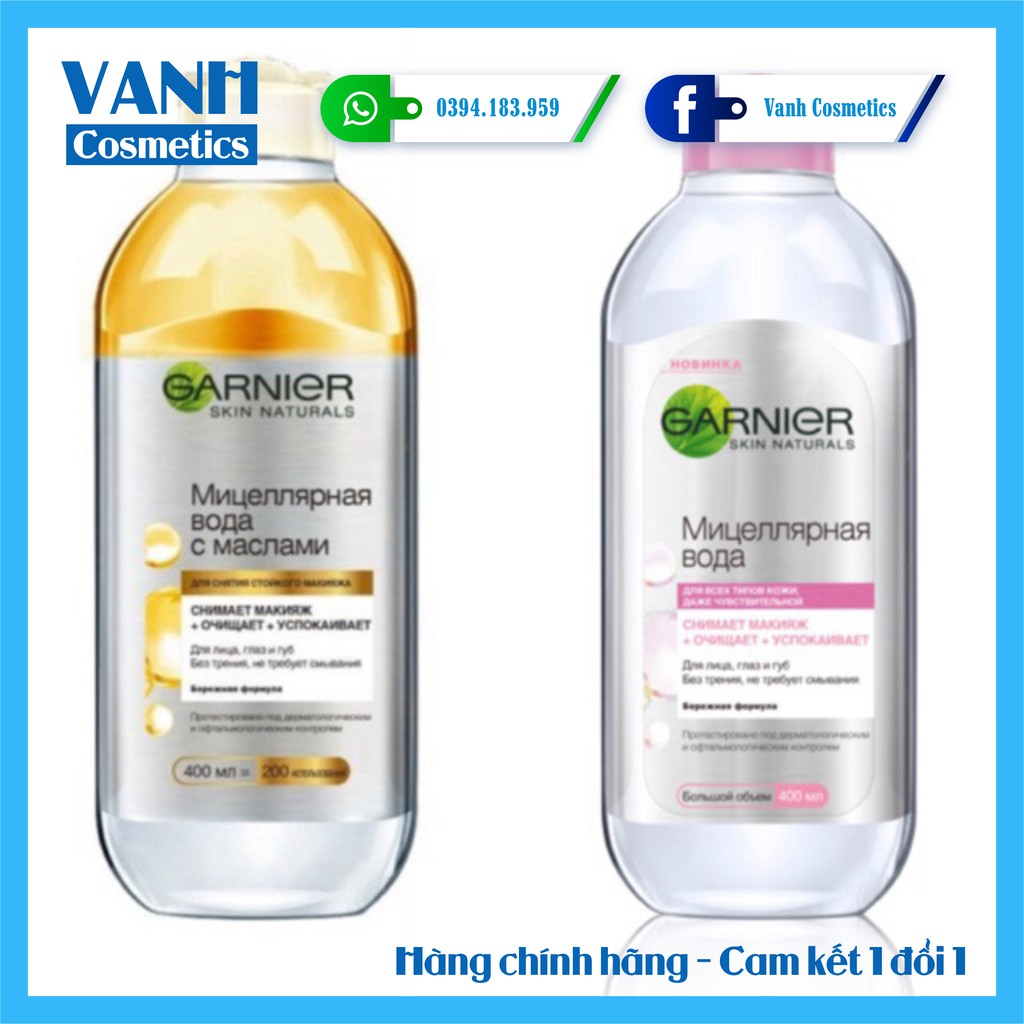 Tẩy trang Garnier - Vanh Cosmetics