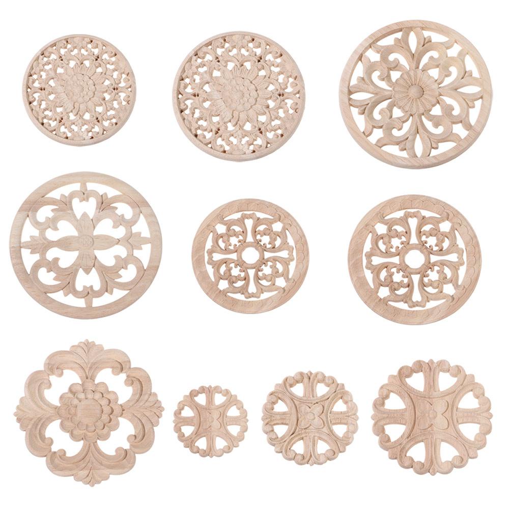 Khuôn Gỗ Dài Chạm Khắc Hoa Hồng Trang Trí Chất Lượng Cao