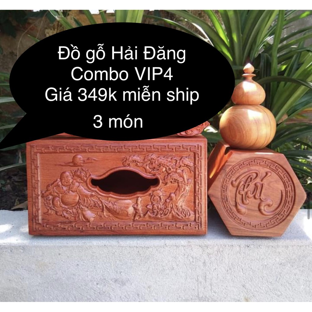 COMBO 3 MÓN ĐỒ GỖ MỸ NGHỆ CAO CẤP