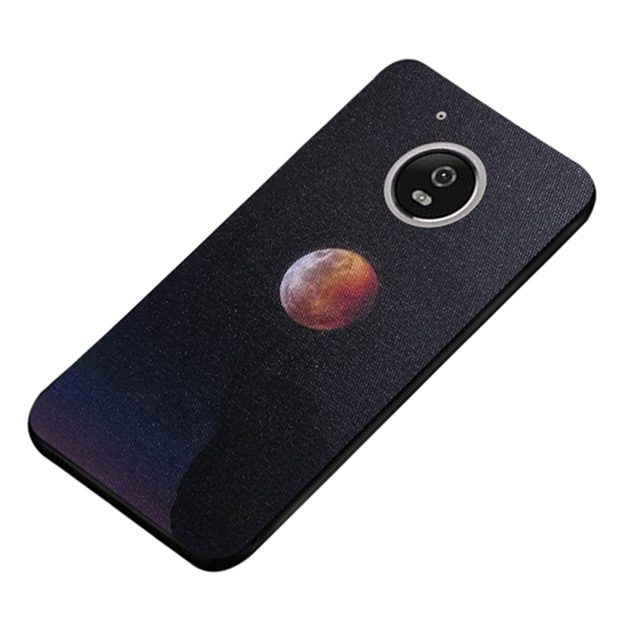 Motorola Moto C E4 G5 G5S X4 Plus Moon Silicon Case Cover