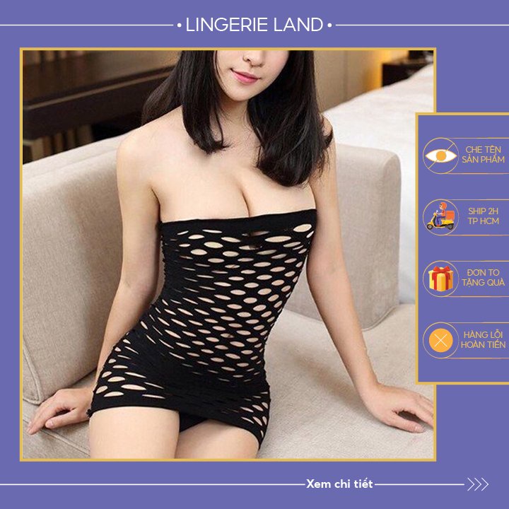 Đồ ngủ lưới ôm body váy ngủ xuyên thấu ôm body big size từ 40-70kg ôm body co giãn chất đẹp