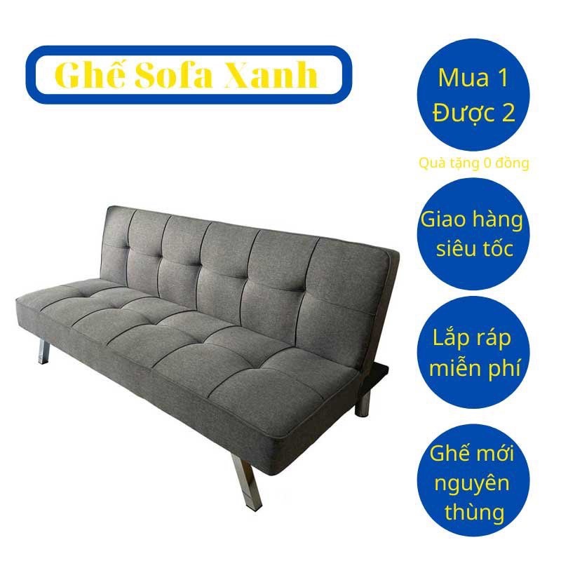 Sofa giường - Sofa Bed cao cấp chân kim loại mạ Crôm