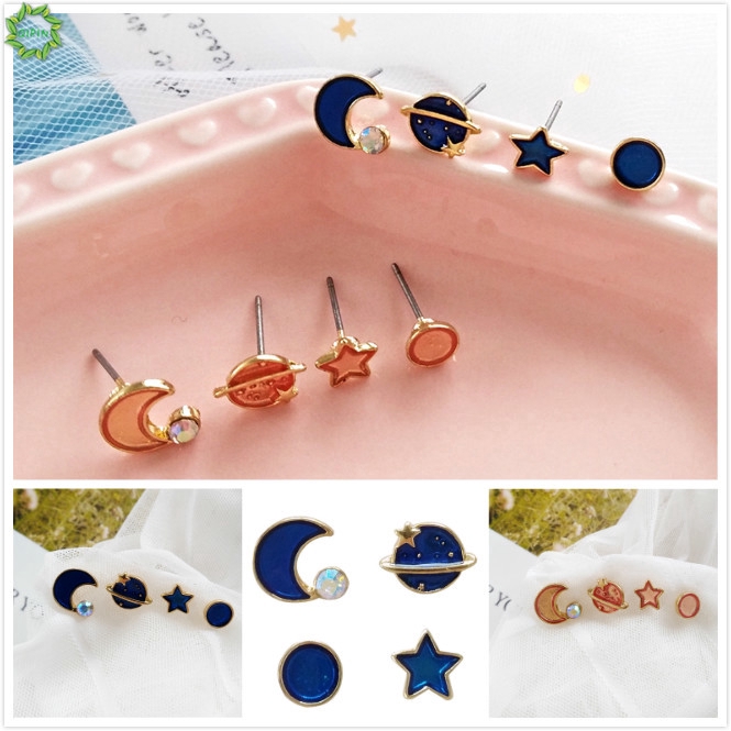 Set hoa tai kiểu dáng thời trang phong cách Hàn Quốc cho nữ