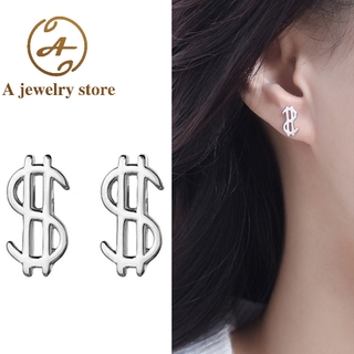 Khuyên Tai Hình Ký Hiệu Tiền Đô La Thời Trang