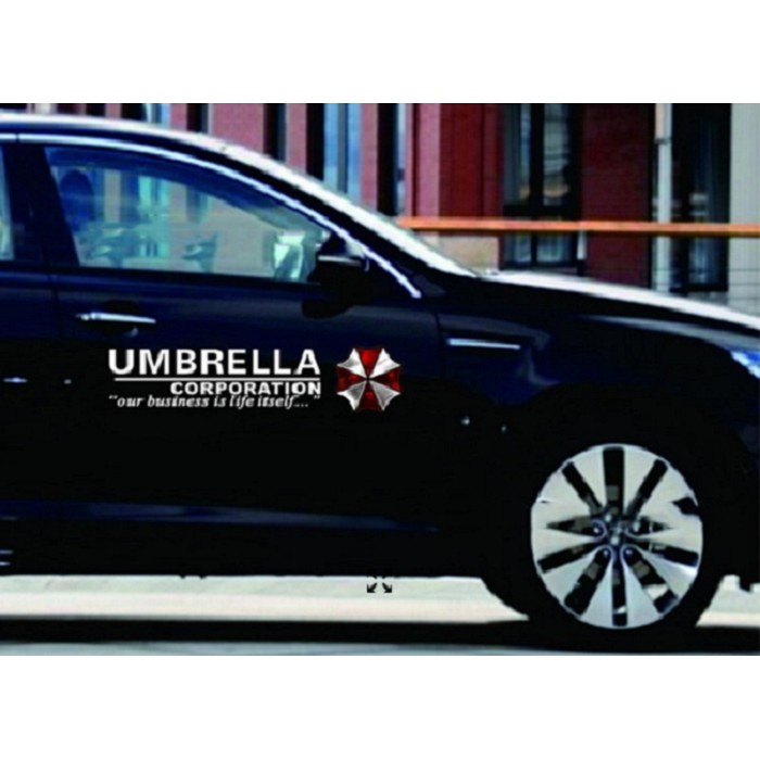 Tem dán cửa xe logo Umbrella phong cách doanh nhân.(02 bên cửa xe)