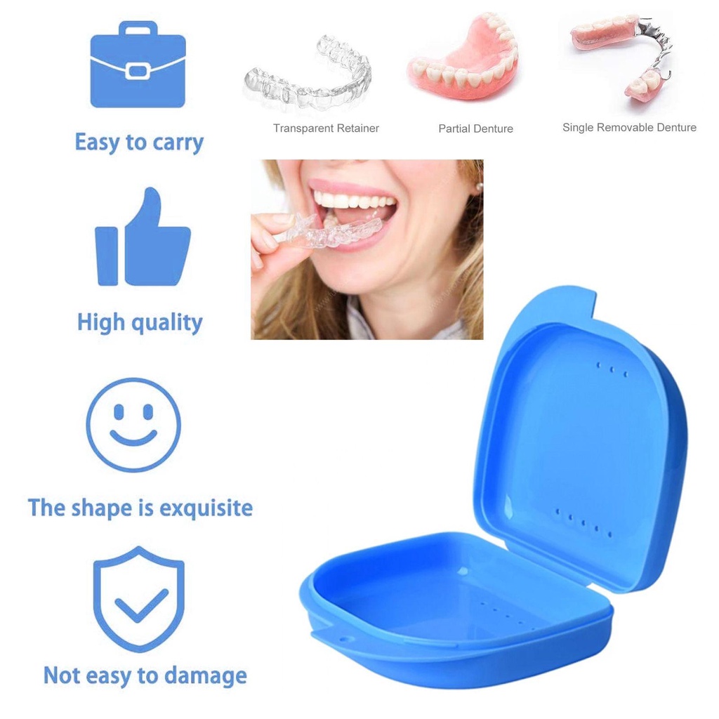Hộp Đựng Răng Giả Chỉnh Nha Tiện Dụng Chất Lượng Cao