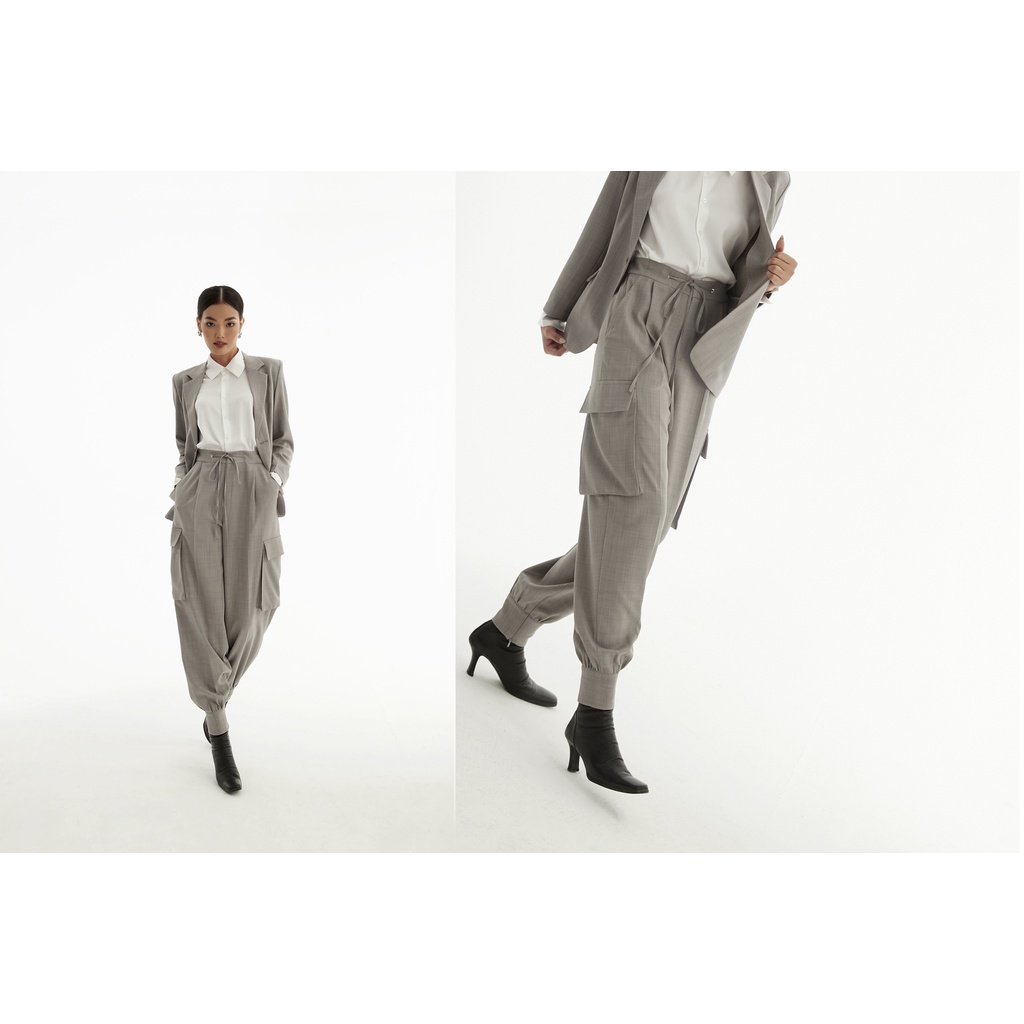 Set Áo Vest Và Quần Cargo Xám SUNNY0215 | BigBuy360 - bigbuy360.vn