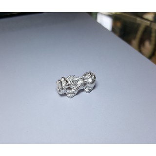 Charm bạc tỳ hưu cỡ đại xỏ vòng phong thủy TH002