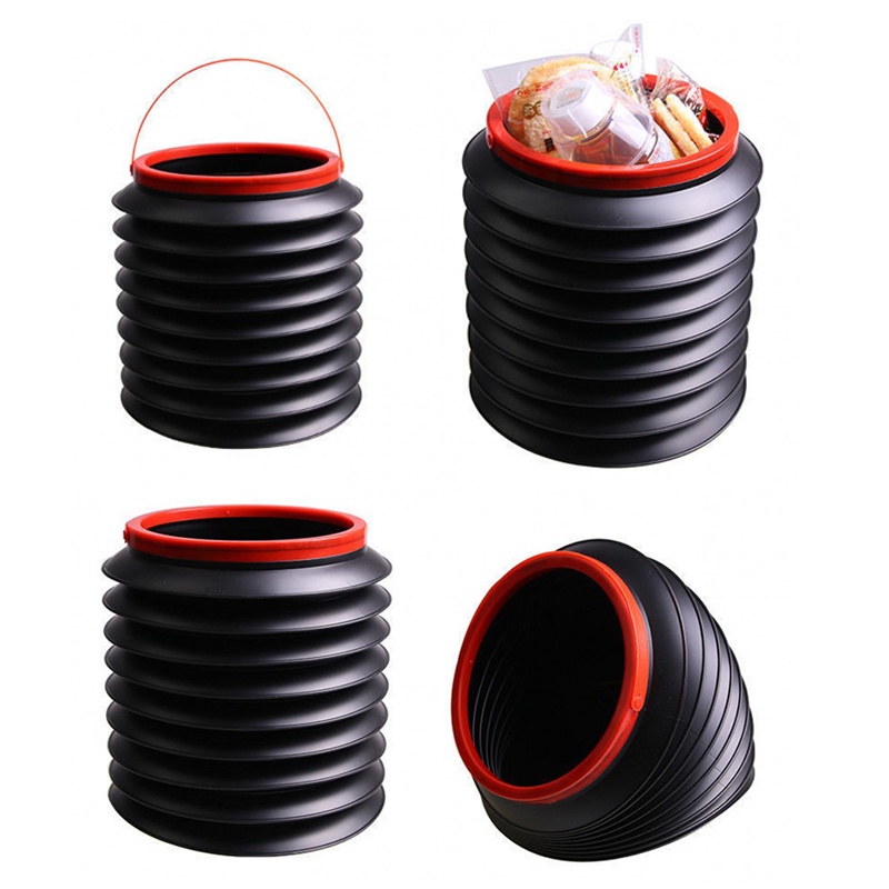 1 Thùng Đựng Rác 4L Gấp Gọn Chống Nước Cho Xe Hơi