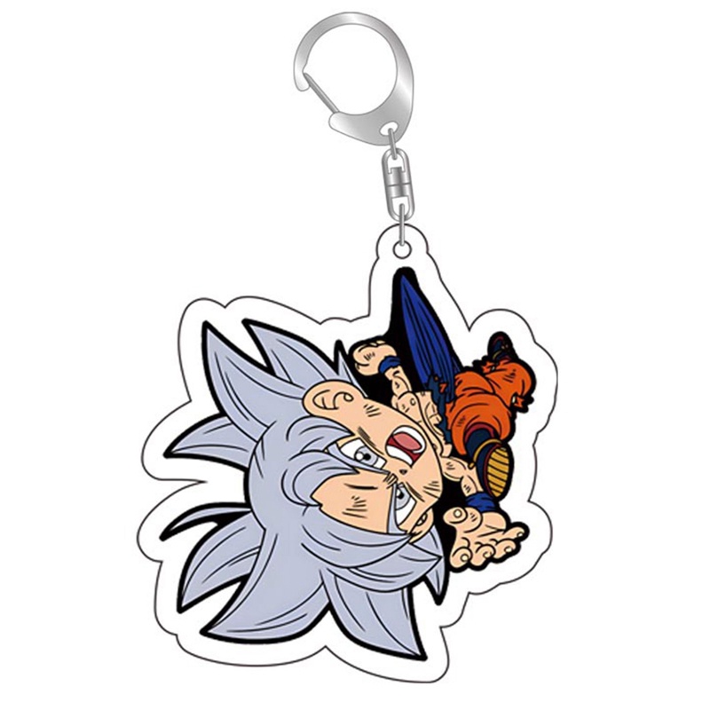 Móc Khóa Nhựa Acrylic Trong Suốt Hai Mặt Hình Nhân Vật Goku Trong Phim Hoạt Hình Dragon Ball