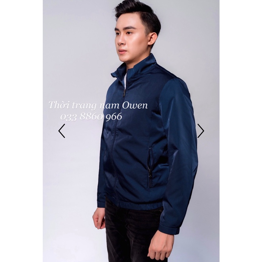 OWEN - Áo khoác gió nam 2 lớp màu XANH NAVY 61043 - chống nước