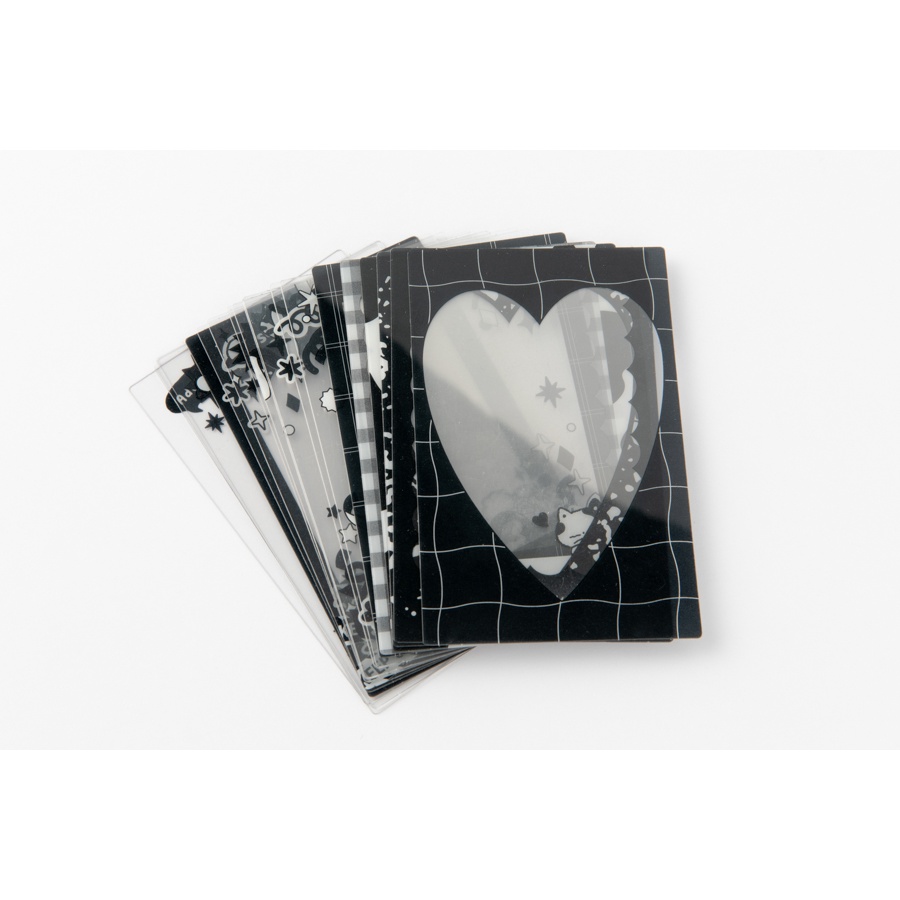 Toploader Decor ARTBOX Hàn Quốc Trang Trí Card Ảnh Photocard Polaroid 18 Khung Màu Đen Trắng