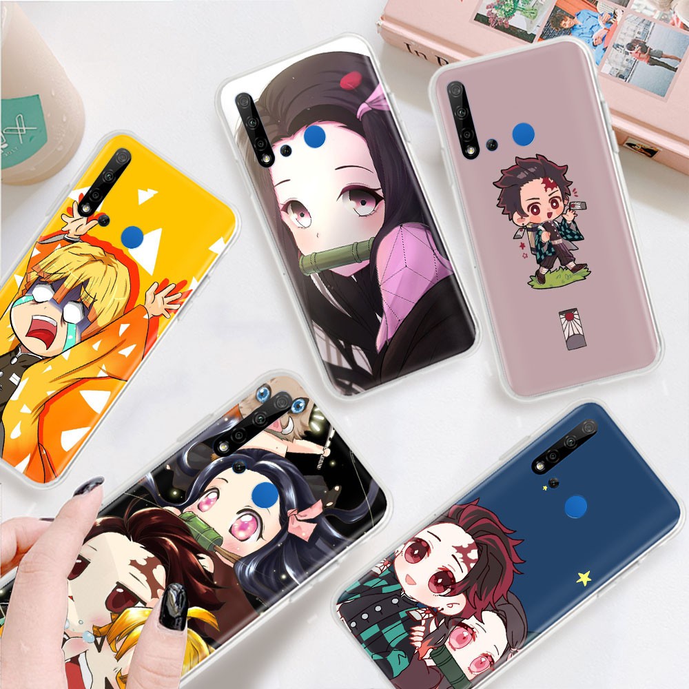 Ốp Điện Thoại Trong Suốt Họa Tiết Kimetsu No Yaiba Cho Motorola Moto G4 G5 Plus G5S G6 Z3 Play Tb50