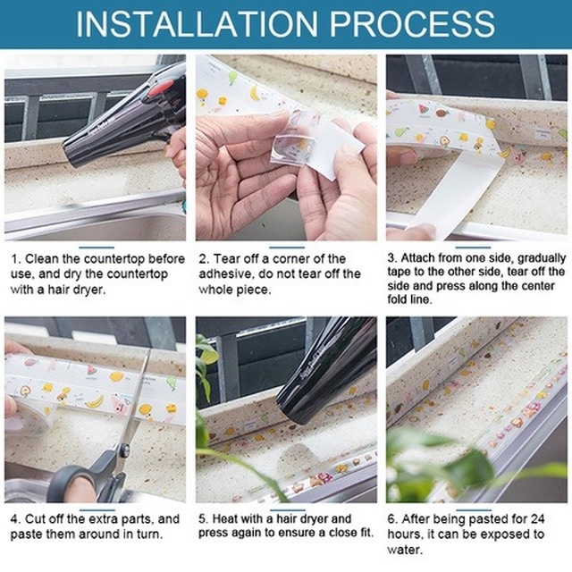 Băng keo dán tường / bồn rửa chén nhà bếp tiện lợi