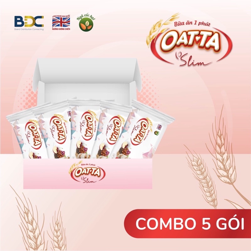 COMBO 5 GÓI NGŨ CỐC ĂN KIÊNG OATTA 45GR