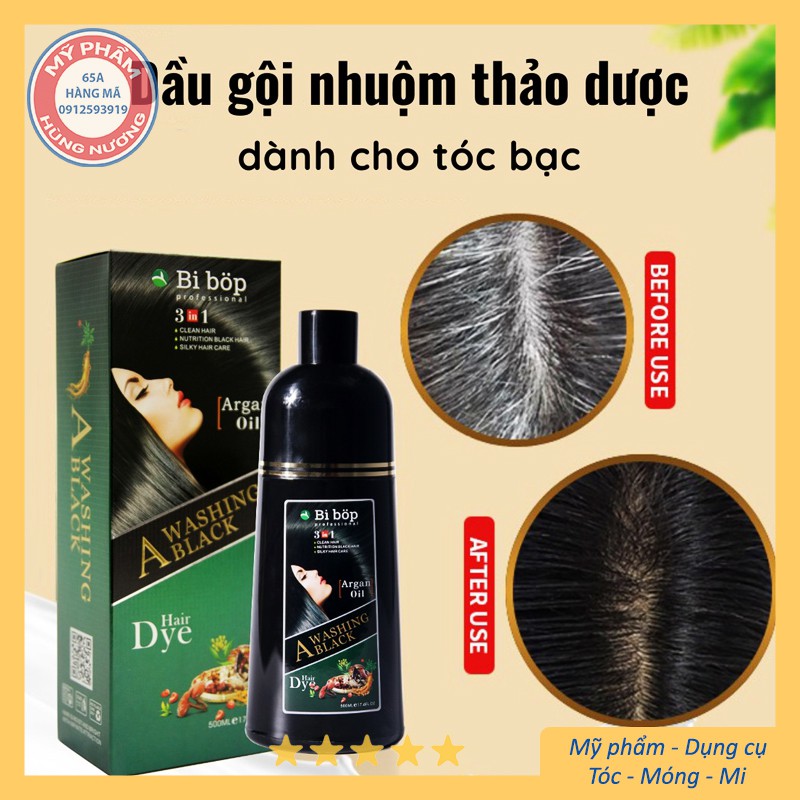 DẦU GỘI PHỦ BẠC ĐEN (NÂU) TÓC BIBOP NHẬT BẢN - GỘI LÀ ĐEN TÓC ( NÂU TÓC ) | BigBuy360 - bigbuy360.vn