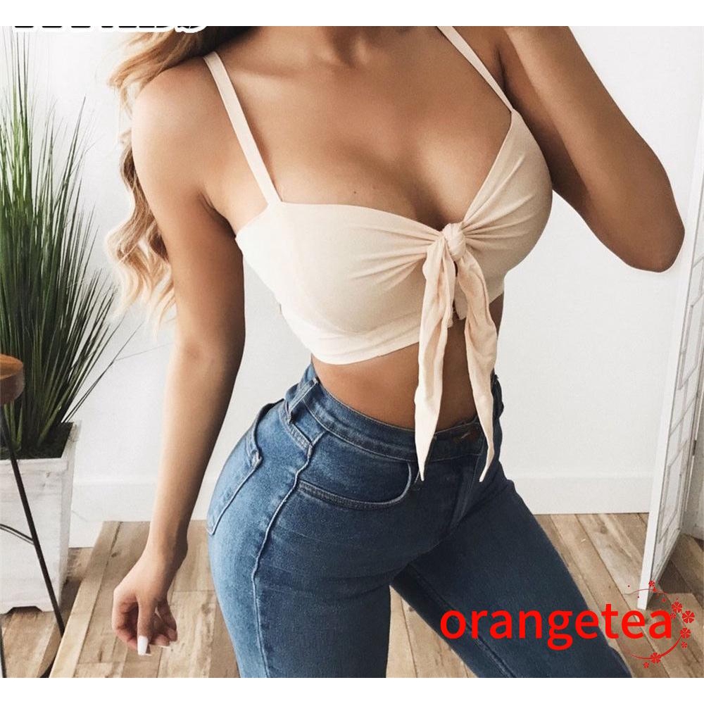 Áo Hai Dây Hở Lưng Thắt Nút Trước
