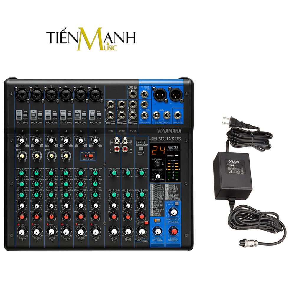 [Chính Hãng] Yamaha MG12XUK Soundcard kiêm Bàn Trộn Mixer Interface Stereo Mixing Console Phòng Thu Studio Mix MG12