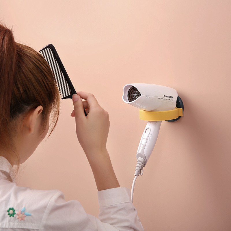 Móc treo máy sấy tóc đa năng dán tường siêu chắc, tiện lợi