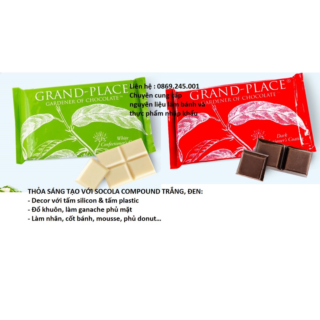 100g Socola Compound Grand-place( tách lẻ từ gói 1kg)