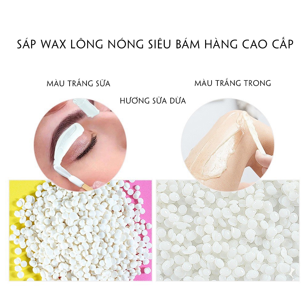 Sỉ giá rẻ sáp wax lông hạt đậu cao cấp siêu bám lông hương sữa dừa