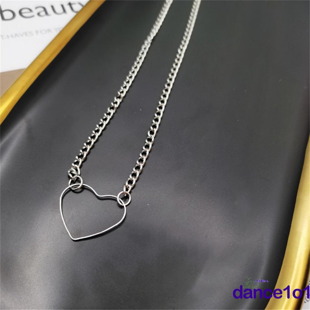 Vòng cổ mặt hình trái tim bằng hợp kim trọng lượng nhẹ cho nữ