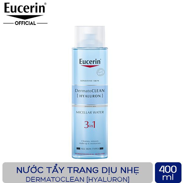 Nước Tẩy Trang Eucerin Dermatoclean Hyaluron 3In1 Dịu Nhẹ Cho Da Nhạy Cảm 400ml