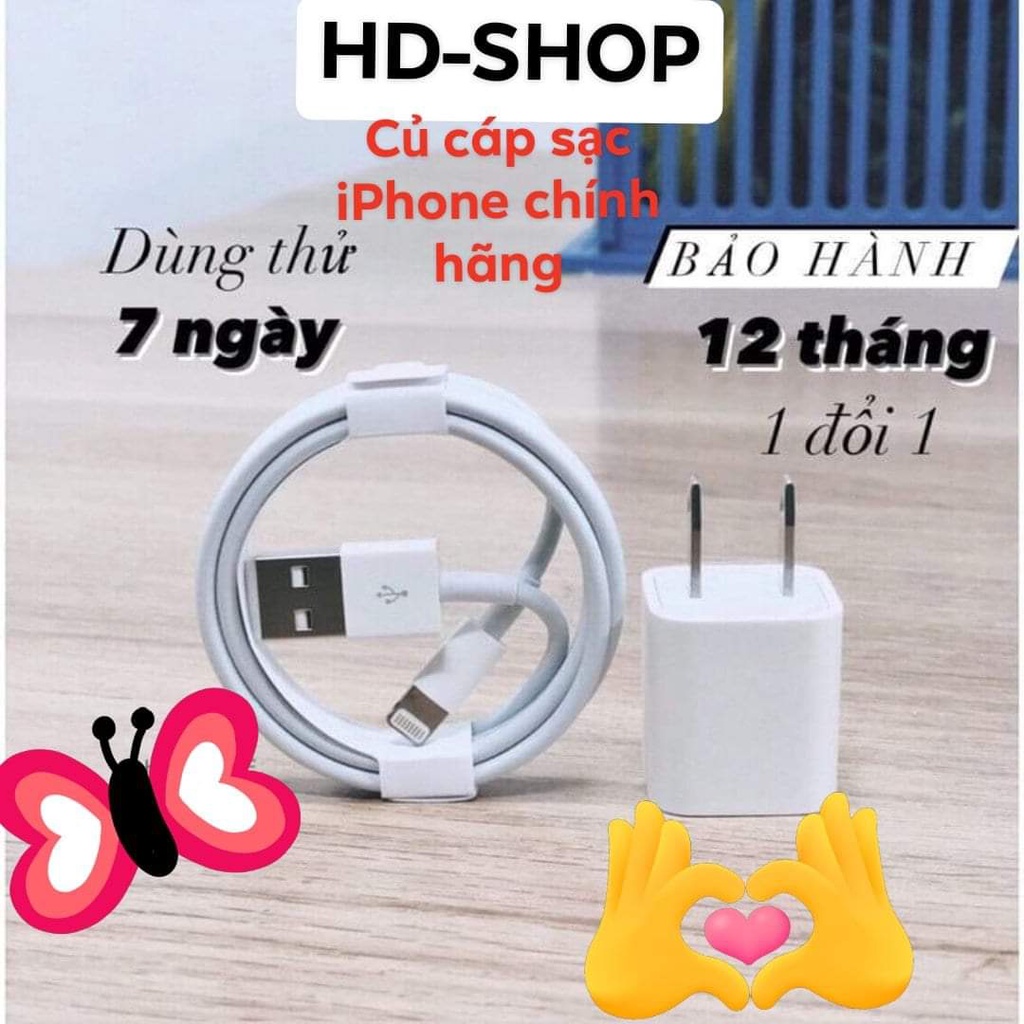 Dây Sạc Iphone Lightning Không Nóng Máy Dành Cho Dòng Ip 5/6/6s/7/8/X/Xsmax.