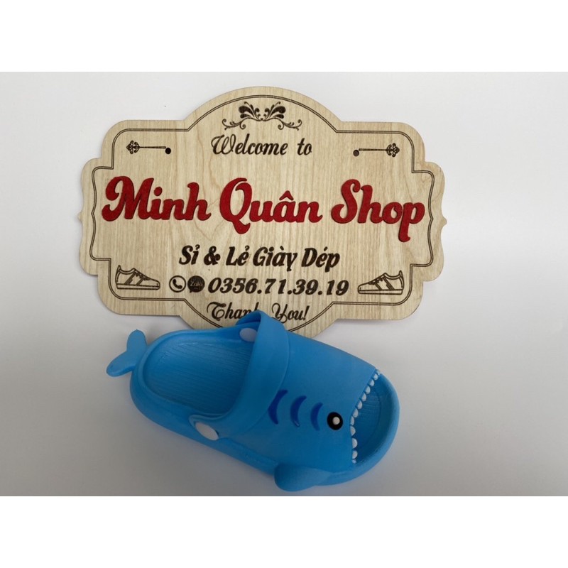 Dép sục siêu nhẹ hình cá mập Baby Shark siêu mềm mại đáng yêu cho bé trai bé gái MSP2035