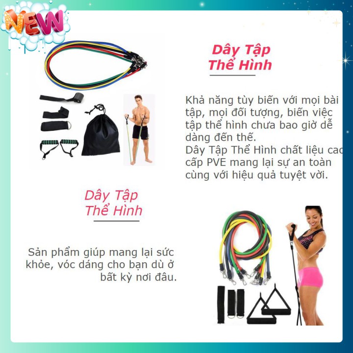 🇳 🇪 🇼 Dây Ngũ Sắc Tập Thể Thao Tại Nhà U-Powex USA Fitness ®️