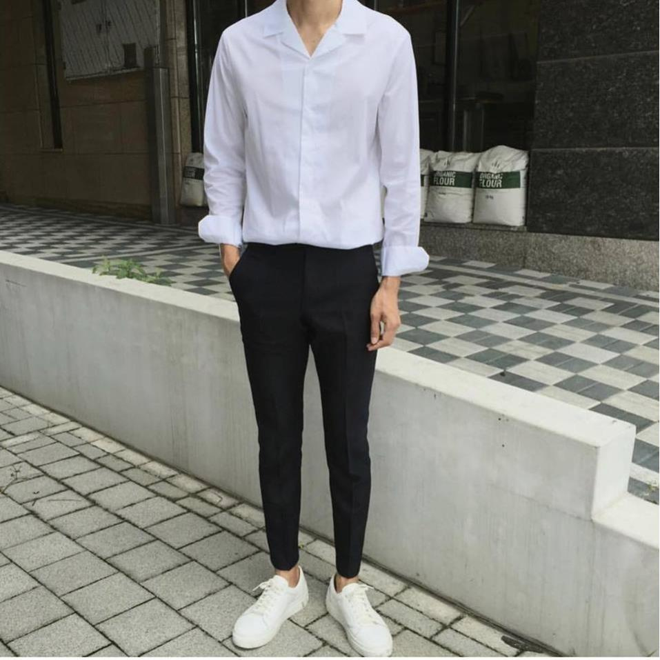 Quần tây âu (2 Màu ĐEN XÁM) Nam Nữ Unisex [Thời trang nam] | BigBuy360 - bigbuy360.vn