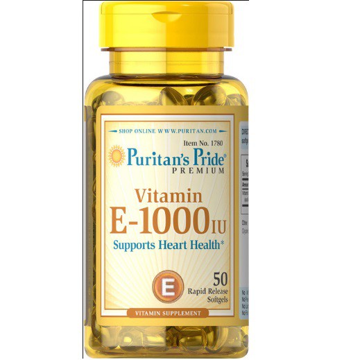 CHÍNH HÃNG - viên uống chống lão hóa, làm đẹp da vitamin E 1000IU