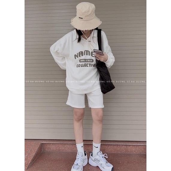 [SẴN-ẢNH THẬT] Sét Bộ Thể Thao Áo Polo NAMED Dáng Rộng Kèm Quần Unisex Chất Bo Tăm Dầy Dặn