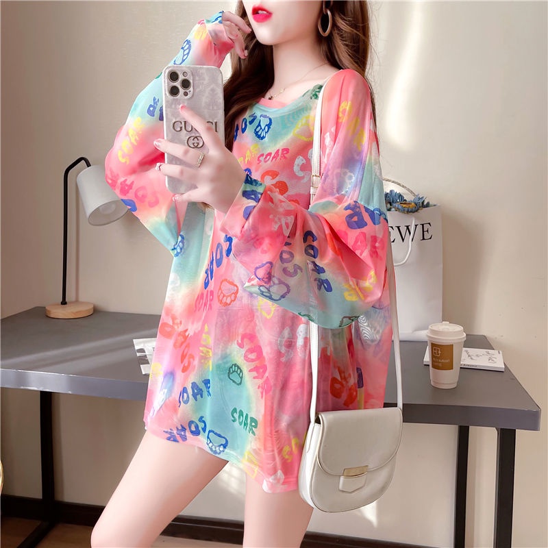 Áo Sơ Mi Chiffon Tay Dài Dáng Rộng Phong Cách Phương Tây Thời Trang Mùa Hè Cho Nữ